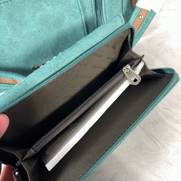 Montana West Sugar Skull Collection Concealed Carry Satchel + Wallet - Picture 2 of 10